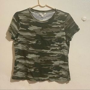 Common Stitch Green Army Print T-Shirt Size M
